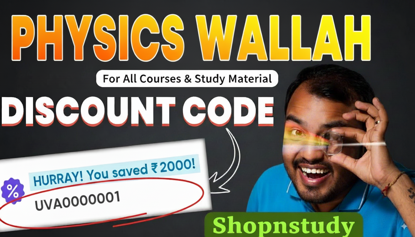 Physics Wallah Coupons 2025 – Save Big on ShopnStudy